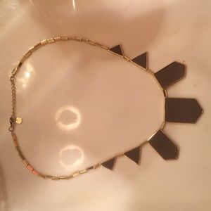 House of Harlow necklace gold and gray grey